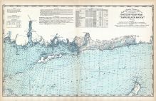 United States Coast Survey - Niantic Bay to Rocky Point - Long Island Sound, Connecticut State Atlas 1893